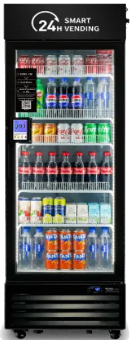 Smart healthy vending cooler for gyms and offices